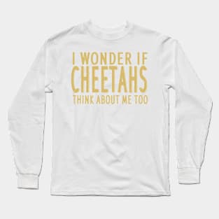 faster cheetah saying Lover Africa Long Sleeve T-Shirt